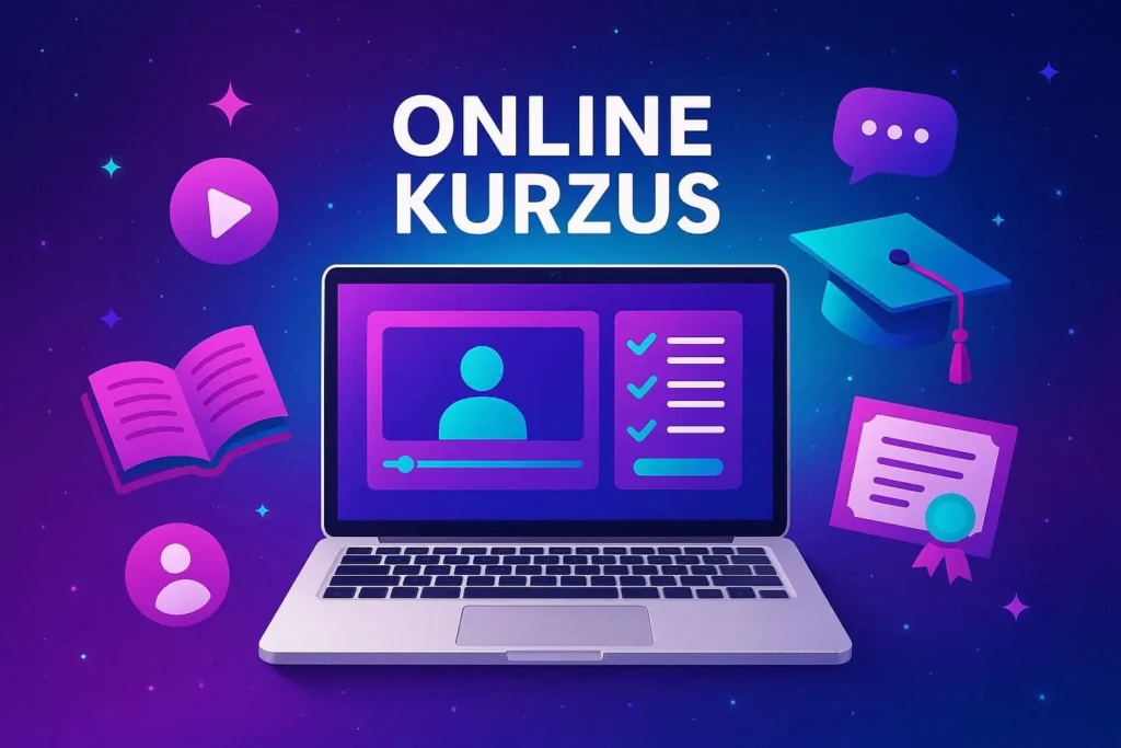Online oktatási platform, saját kurzusok és leckék értékesítéséhez, e-learning funkciókkal.