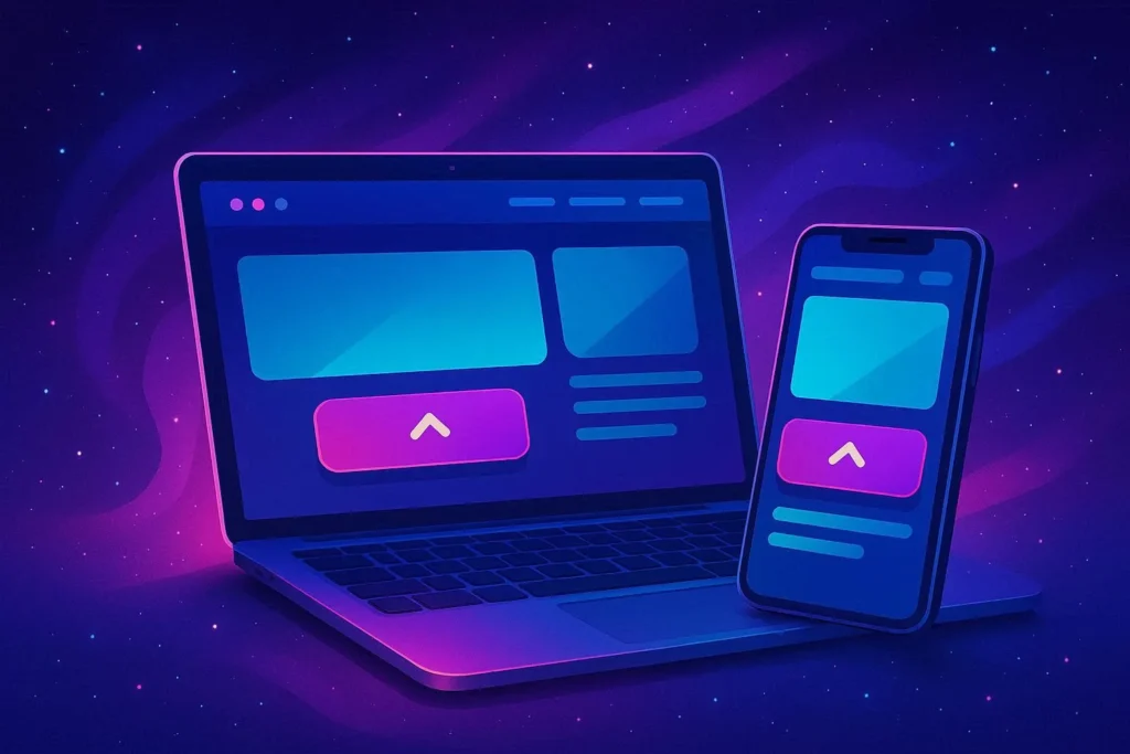 Egyedi, reszponzív landing oldal, célorientált webdesignnal és konverzióra optimalizált felépítéssel.