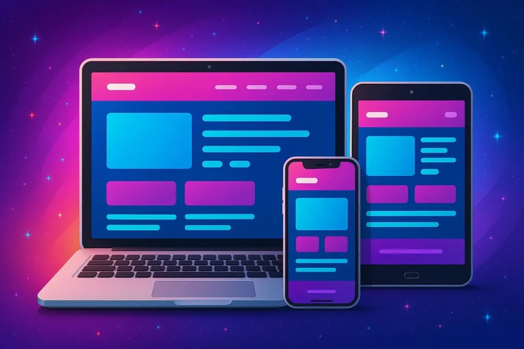 Több oldalas, modern vállalkozói weboldal, letisztult dizájnnal és SEO-barát struktúrával.