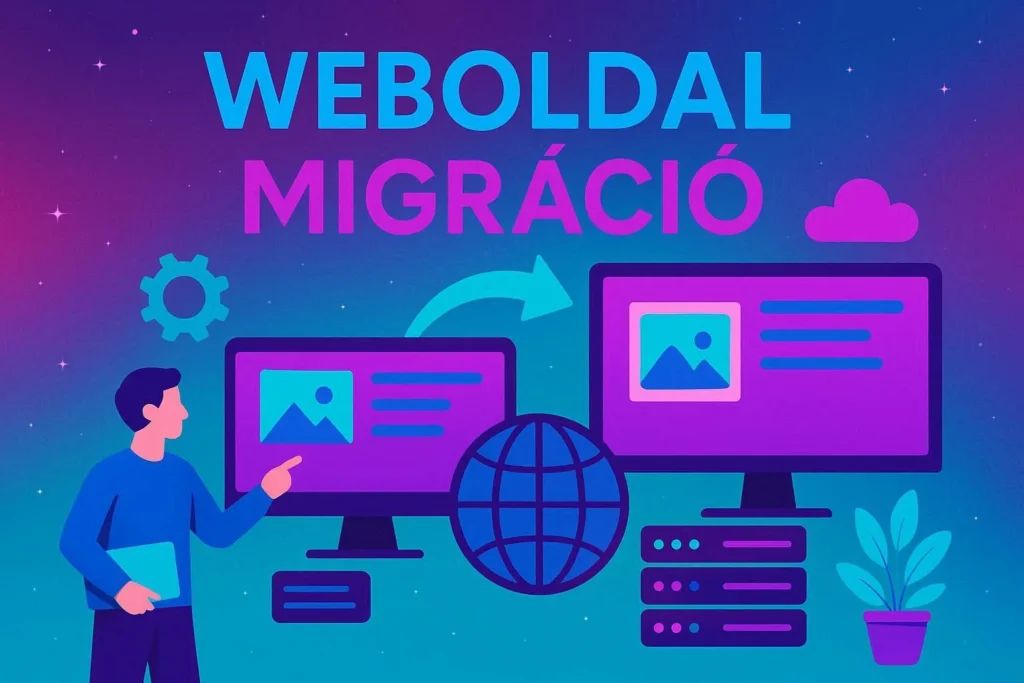 Teljes weboldal biztonságos átköltöztetése új tárhelyre, adatvesztés nélkül.